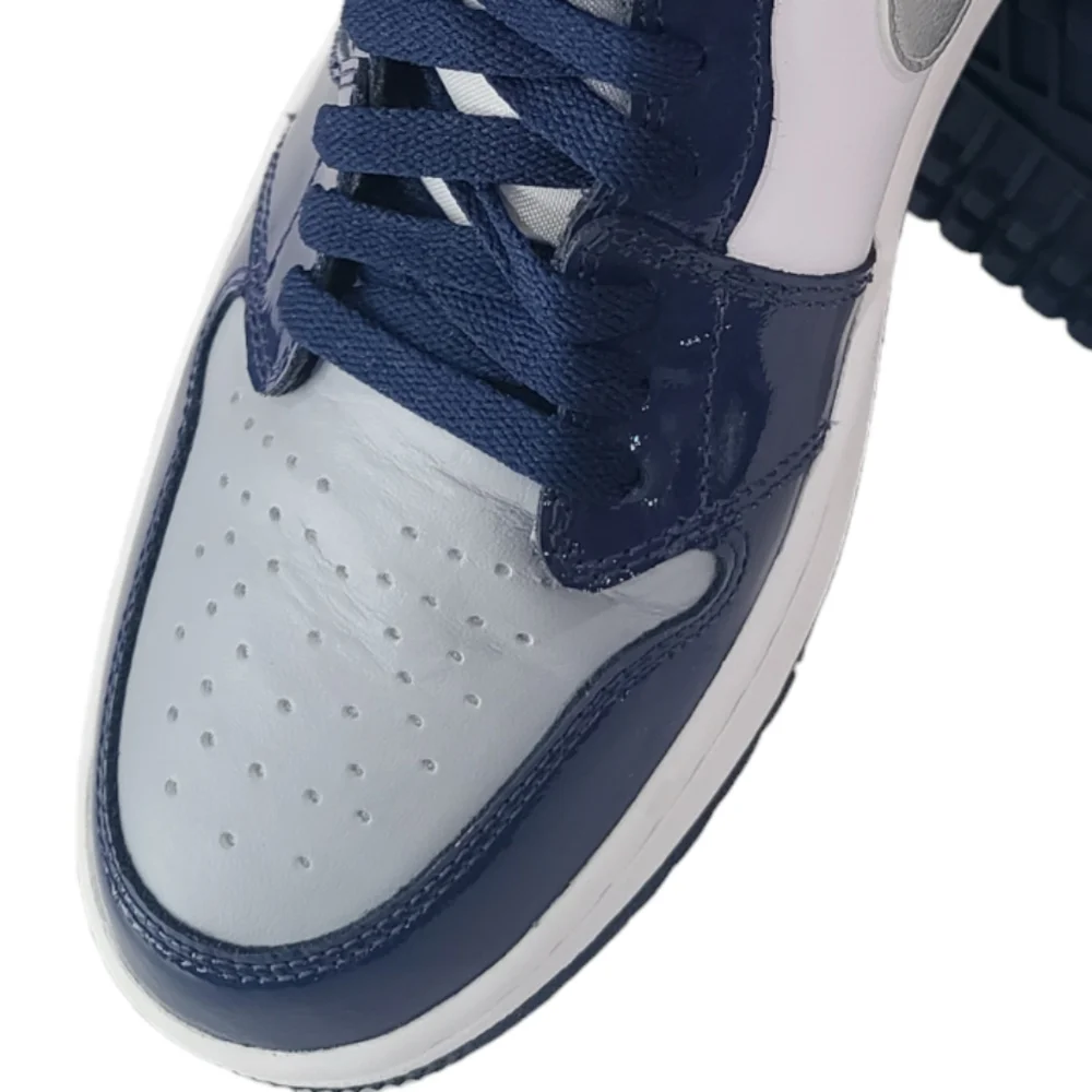 Jordan 1 Retro High Golf Patent Midnight Navy Sneakers DQ0660-100| M 8.5 / W 10 - Picture 12 of 17